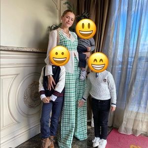 Mint Condition Plaid Green Zara Set NWT